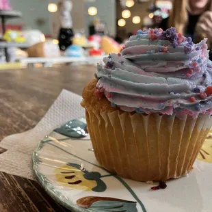 a woman in the background