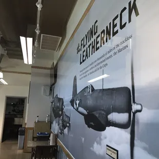 an airplane on display