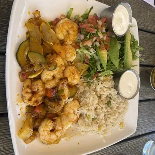 Shrimp &amp; veggie dinner - it's great!