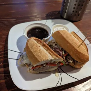 Jalapeno Philly Beef Dip Sandwich