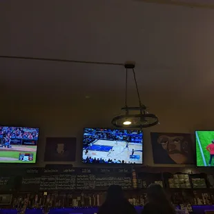 Have tvs for all the games, they have nba league pass and prime video subscriptions