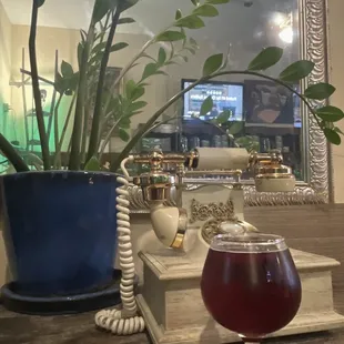 Cherry cider. Vintage decor. Me likey