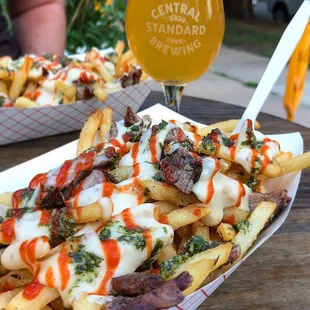 Yummy flag fries