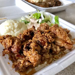 Our famous Mochiko Chicken.