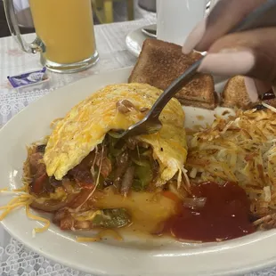 Veggie omelette!