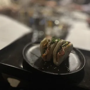 Candied Bacon Bao Buns