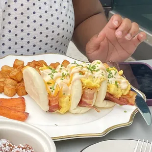 Cheesesteak Steam Buns