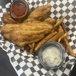 fish and chips, fish, seafood, food