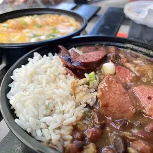 Red Beans and Rice: No andouille here, but the Georgia Boy was a decent substitute.