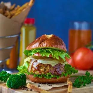 Barbecue Broccoli Burger