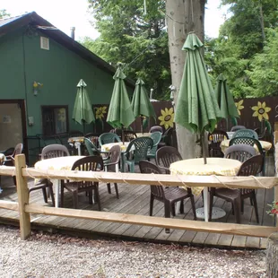 Deck at the Forest Nook.