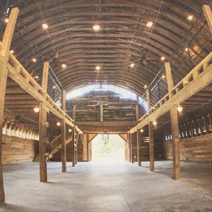 This is inside the Barn at Forevermoore farm