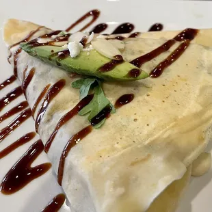 Avocado crepes