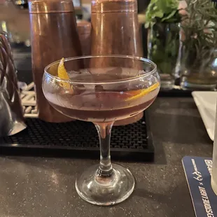 Old Fashion Manhattan and Thai Chicken