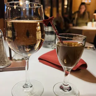 Wine + whiskey