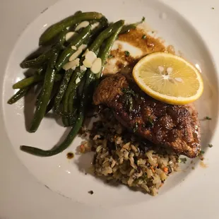 Duck Over Wild Rice w/ Green Beans