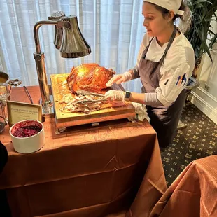 Turkey carving station