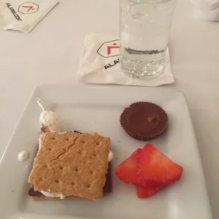 Smore's strawberries and vodka yeah !