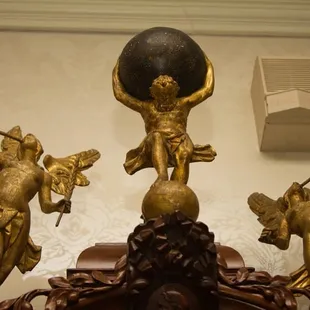 Top of grandfather clock