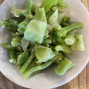 Apparently broccoli. But who knows.