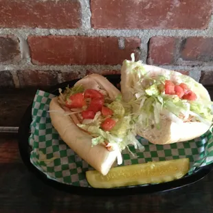 Our #1 seller.  The Turkey Deluxe.  Ovengold Turkey, Provolone Cheese, mayo, lettuce, tomato, and Bogie's Special Dressing