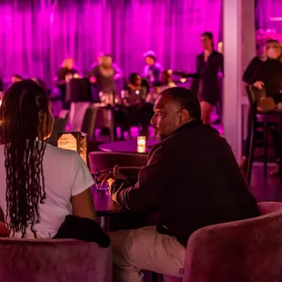 Cocktails and Entertainment in the Forum Lounge.