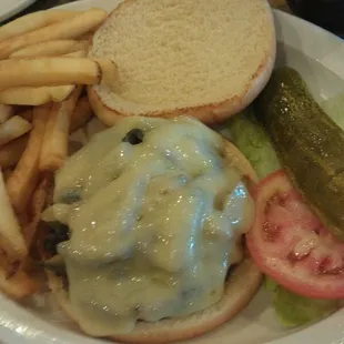Mushroom &amp; Swiss burger