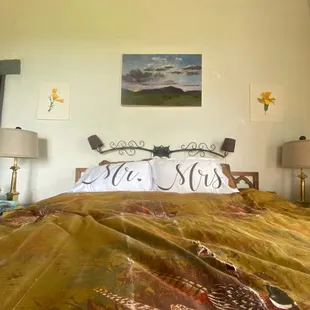 Master bedroom. Brought our own pillowcases