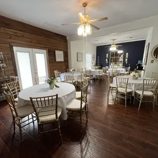 Wedding reception area