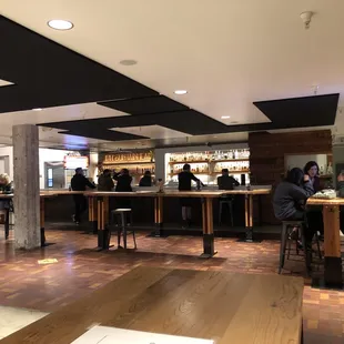 people sitting at the bar