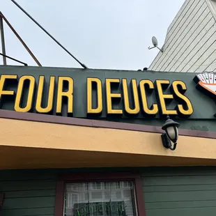 the front of the restaurant