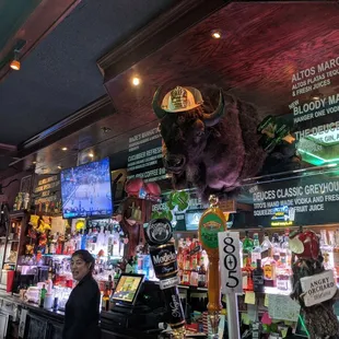 a man behind the bar