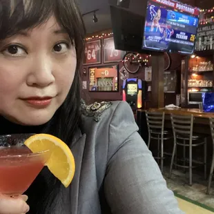 Behind me is the bar area