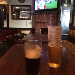 Nice English style pub with a old time feeling. Good selection and great prices on food!