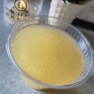 Sparkly champagne cocktail