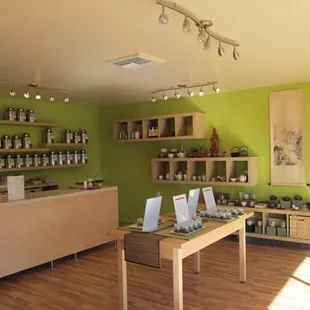 a store with shelves and shelves