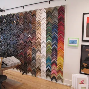 Great frame selection at The Frame Service in midtown