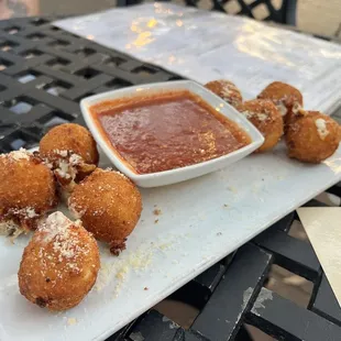 Fried Mozzarella - sauce was so good