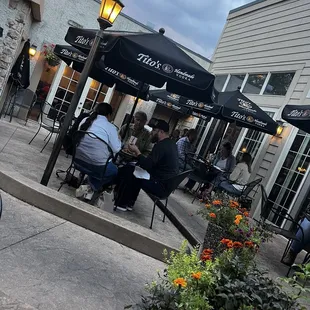 Outside seating