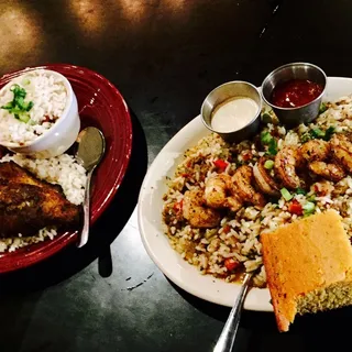 Blackened Shrimp Platter