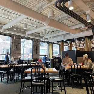 Inside seating area
