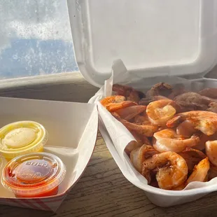 Full size (2.5lb) boiled shrimp