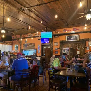 people sitting at tables