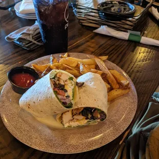 Grilled chicken wrap.