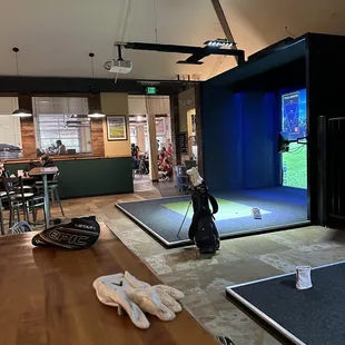 a man playing golf