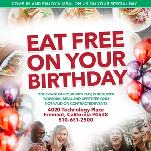 a flyer for a birthday party