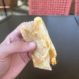 Ham, egg, and cheese crepe