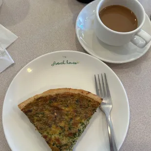 Spinach Quiche &amp; Coffee