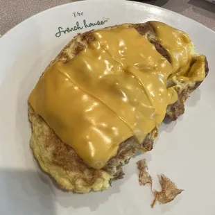 Four egg omelette w/Turkey Sausage + American Cheese