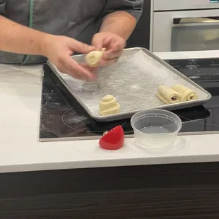 Croissant making class